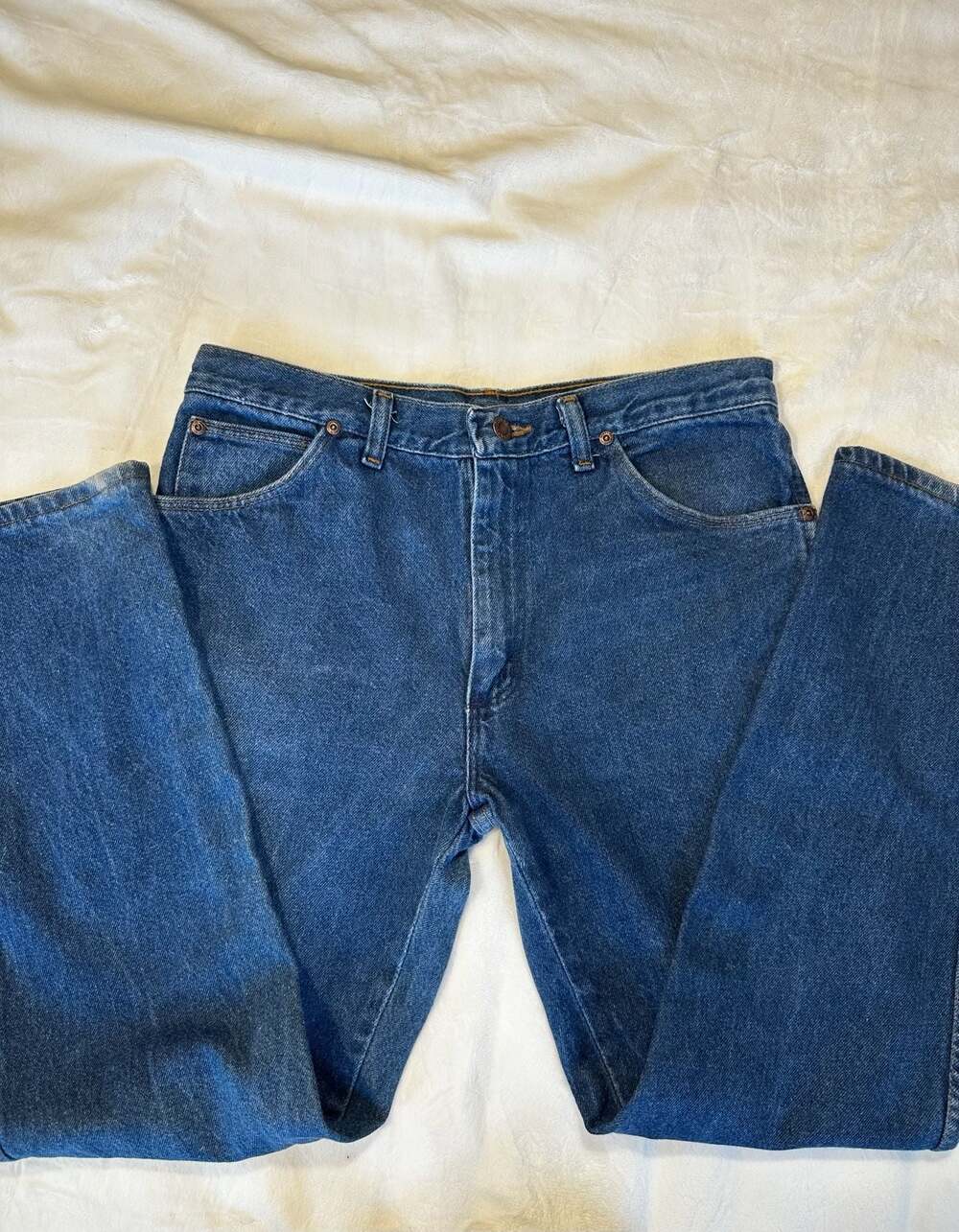 Vintage Wrangler Jeans Cowboy Cut Original Fit 33x30 Mens Dark Wash USA